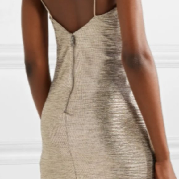 ALICE + OLIVIA Delora textured-lamé midi dress - Picture 1 of 3